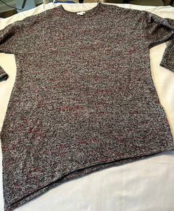 Pure Jill Pullover Damen XL schwarz weiß mehrfarbig asymmetrisch Pullover Tunika - Bild 1 von 7