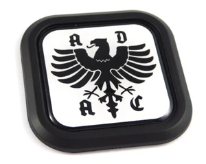 ADAC German Auto club Square Black rim Emblem Car 3D Decal Badge Bumper 2" - Imagen 1 de 7