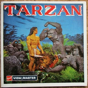 3 VIEW-MASTER 3D BILDSCHEIBEN - TARZAN + BOOKLET - Bild 1 von 3