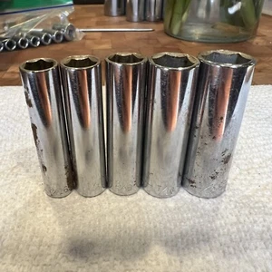 Craftsman 1/4 drive socket set Made In USA Chrome Vintage - Picture 1 of 3