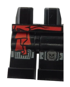 Lego Beine in schwarz Aufdruck Knieschoner Kopf 970c00pb0927 Neu - Bild 1 von 2