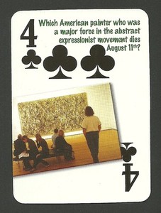 Jackson Pollock Artist Painter  Neat Playing Card #6Y5