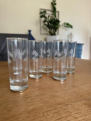 SET DI N. 6 BICCHIERI IN CRISTALLO CON FONDO IN ARGENTO - Immagine 1 di 3