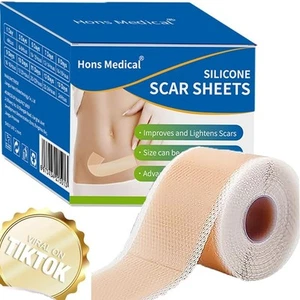 Silicone Scar Sheets, Silicone Scar Tape, Scar Tape For Surgical Scars, Silic... - Picture 1 of 8