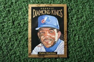 Pedro Martinez 1996 Donruss Diamond Kings #DK-12 Insert #'ed /10,000