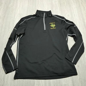 NDSU Bison Athletic Shirt Adult Large Black 1/4 Zip Long Sleeve Frisco Bound Men - Picture 1 of 10