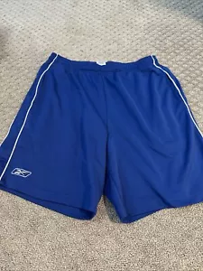 VINTAGE Reebok Shorts Adult XL Blue White Basketball Polyester Athletic XL - Picture 1 of 4