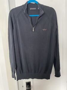 Greg Norman Men's 1/4 Zip Size L Pullover Golf Shirt Black