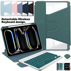 For New iPad Air 6th 11 iPad Pro 13 2024 Keyboard Leather Smart Case Cover Mouse