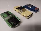 Autoworld Slotcar Bodies Two Firebirds And Nicky Camaro New Out Of Package
