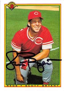Scott Bryant autographed baseball card (Cincinnati Reds) 1990 Topps Bowman #59