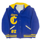 Vintage TM ATHLETICS Cougars Womens Varsity Jacket Blue Wool 80s USA L