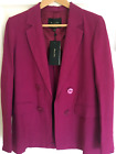 NWT Massimo Dutti Linen Jacket, Made in Portugal, Color: Fuchsia, Size 6