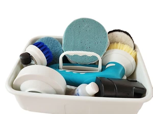 BLACK+DECKER ScumBuster Cordless Power Scrubber - 10 PIECE & CADDY RECHARGEABLE - Picture 1 of 3