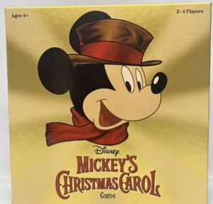 2022 Disney Mickey's Christmas Carol Holiday Game By Funko 2-4 players Ages 4+ - Picture 1 of 3