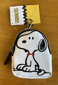 Snoopy Peanuts Key Chain Zipper Pull Coin Purse Surf Joe Cool Bag with Clip - Picture 1 of 3