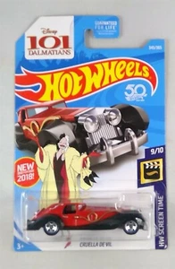 2017 Mattel Hot Wheels Cruella De Vil 101 Dalmations 50th #1 - Picture 1 of 2