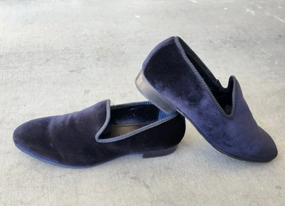 Zapatos Mocasines Aldo Para Hombre Talla 12 Negro Terciopelo Vestido Sin Cordones Gamuza Punta Redonda Foto 1 de 4