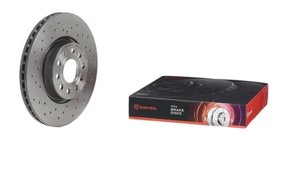 Brembo para 10-11 Audi S4/08-11 S5 Delantero Premium Xtra Perforado Cruzado Recubierto UV Foto 1 de 4