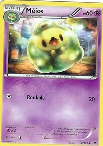 Carte Pokemon MÉIOS Noble Victoires Noir & Blanc PV 60 51/101 UNCO VF - Imagen 1 de 1