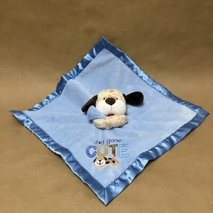 Carter's Puppy Dog Blue Baby Security Blanket Dog Gone Cute Plush Lovey - Picture 1 of 6