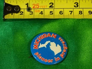 Pin de botón Michigan amor apoyo pionero en progreso mapa estatal #1 A1 - Imagen 1 de 1
