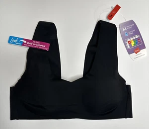 Hanes Ultimate Ultra Comfort Support Strap Wireless BH DHHU39 Black Extra Small - Bild 1 von 8