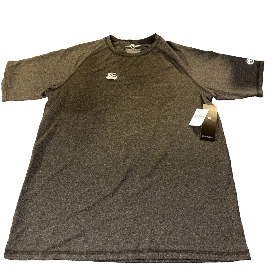 Boys Ocean Current Short Sleeve Black Grey Shirt New With Tags Size Med - Image 1 of 4