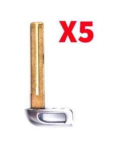 New Pack Lot of 5 Replacement Remote Smart Key Fob Emergency Blank Blade - Bild 1 von 3