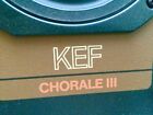 Vintage Pair Kef Chorale Iii Speakers Quality Sound Stereo