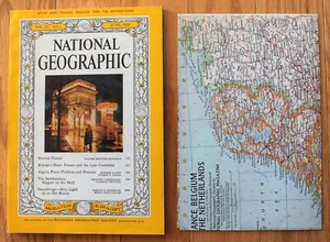 National Geographic June 1960 & map; France; Algeria; Stonehenge; Smithsonian - Picture 1 of 9