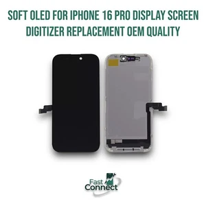 Soft OLED For iPhone 16 Pro Display Screen Digitizer Replacement OEM Quality - Picture 1 of 1