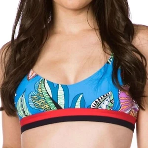 Nuevo con etiquetas Top de bikini Trina Turk Tahití tropical floral para mujer talla 10 - Imagen 1 de 6