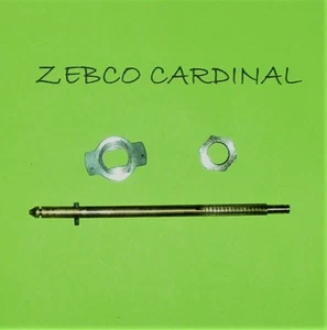 Abu & Zebco Cardinal 4 Reel Parts Shaft, Winding Cup Nut & Lock Washer Lot 41 42 - Picture 1 of 1