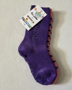 2 Packs of Crayola x Kohls kids purple pink blue yellow socks Size 7-8.5 4 pairs - Picture 1 of 3