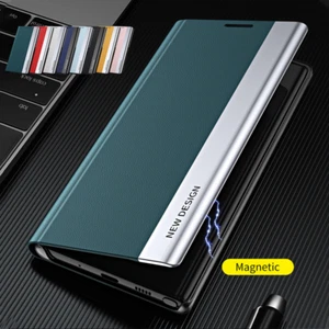 Do Samsung S25 S24 Ultra S23+ S22 S21 S20 FE 5G Etui Skórzany portfel Flip Cover - Zdjęcie 1 z 38