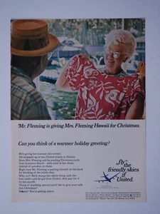 Weihnachten Hawaii United Regional Vintage 1987 Mrs. Flemings Originaldruck Anzeige - Bild 1 von 4