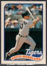1989 Topps Traded Keith Moreland #83T Detroit Tigers