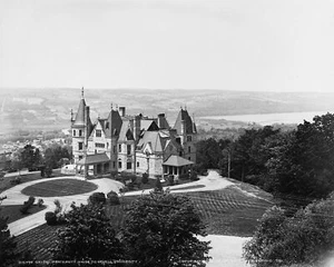 Chips Fraternity House Cornell University 1900 vintage 8x10 ristampa di vecchia foto - Foto 1 di 1