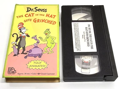 Dr. Seuss The Cat In The Hat Gets Grinched VHS 1982 Random House - Image 1 of 4