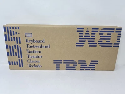 Vintage 1990's IBM KB-8923 PC PS/2 Keyboard, Black, P/N 76H0120, RARE - OPEN BOX - Image 1 of 4