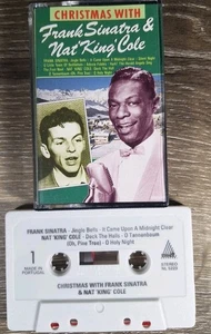 Christmas with Frank Sinatra & Nat King Cole Cassette 1987 Tested - Imagen 1 de 2