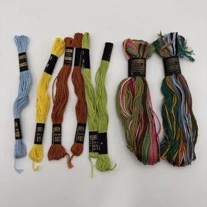Lot 8 Peri-Lusta Six Strand Cotton Embroidery Floss String NOS Vtg Multi 483 236 - Picture 1 of 6