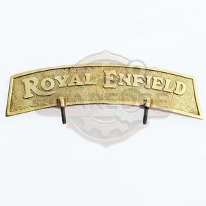 Customize RE Brass Mudguard Plate for Royal Enfield Classic 350 500 - Picture 1 of 4
