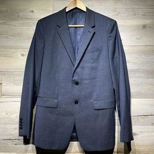 THEORY Chambers Blazer Sakko Blau Stretch Wolle Herren 38R Strukturiert Zweiknopf - Bild 1 von 9