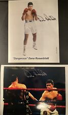 Dangerous Dana Rosenblatt Signed 8x10 Photo Lot Of 2 W/ COA Boxing Contender Mt