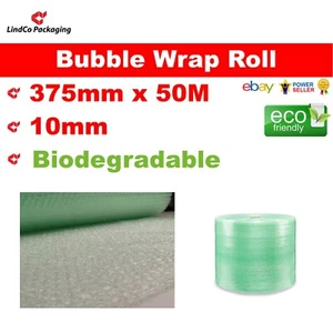 Eco Pure Biodegradable Eco Friendly Bubble Wrap Roll 375mm x 50 Metre - Picture 1 of 1