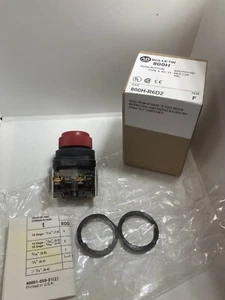 ALLEN BRADLEY 800H-R6D2 PULSADOR ARRANQUE ROJO SERIE 1NC F NUEVO EN CAJA - Imagen 1 de 5