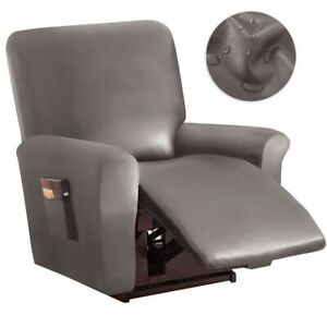 PU Leather Recliner Chair Cover Waterproof Armchair Slipcovers for Living Room