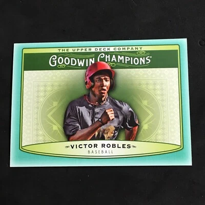 2019 Upper Deck Goodwin Champions Victor Robles #99 RETAIL VARIATION GREEN MINT - Image 1 of 3